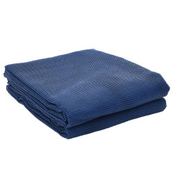 Tapis de sol de camping bleu 5x3 m