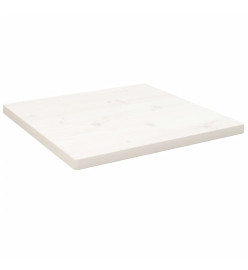 Dessus de table blanc 50x50x2,5 cm bois de pin massif
