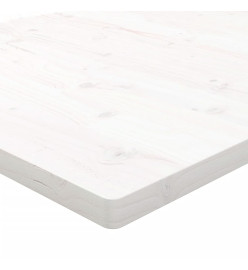 Dessus de table blanc 50x50x2,5 cm bois de pin massif