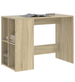 Bureau chêne sonoma 102x50x75 cm bois d'ingénierie