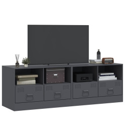 Meubles TV 2 pcs anthracite 67x39x44 cm acier