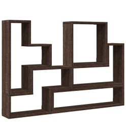 Étagère murale chêne marron 96x12x64 cm bois d'ingénierie