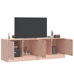 Meubles TV 2 pcs rose 67x39x44 cm acier