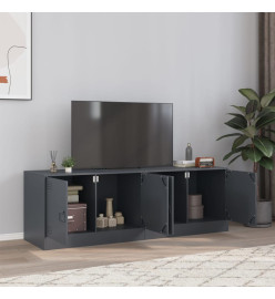 Meubles TV 2 pcs anthracite 67x39x44 cm acier