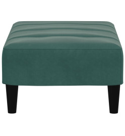 Repose-pied vert foncé 77x55x31 cm velours