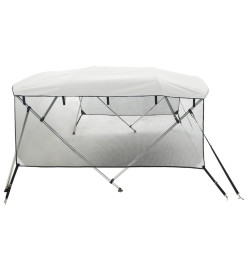 Toit bimini à 4 arceaux parois en maille 243x(200-213)x137 cm