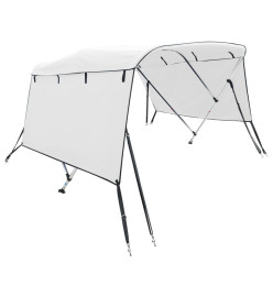 Toit bimini à 4 arceaux parois latérales 243x(185-198)x137 cm