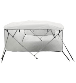 Toit bimini à 4 arceaux parois en maille 243x(170-182)x137 cm