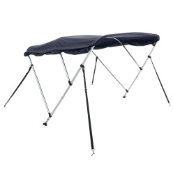 Toit bimini à 4 arceaux parois latérales 243x(230-244)x137 cm