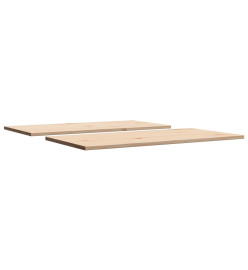 Dessus de table 2 pcs 90x45x1,7cm rectangulaire bois pin massif