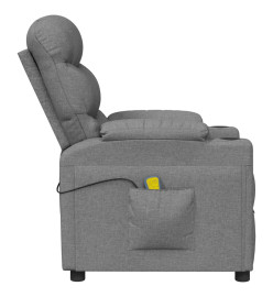 Fauteuil de massage Gris clair Tissu