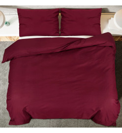 Ensemble de housse de couette Bordeaux 260x240 cm Microfibre