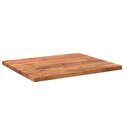 Dessus de table 60x50x2,5 cm rectangulaire bois massif d'acacia