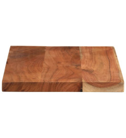 Dessus de table 60x30x3,8 cm rectangulaire bois massif d'acacia