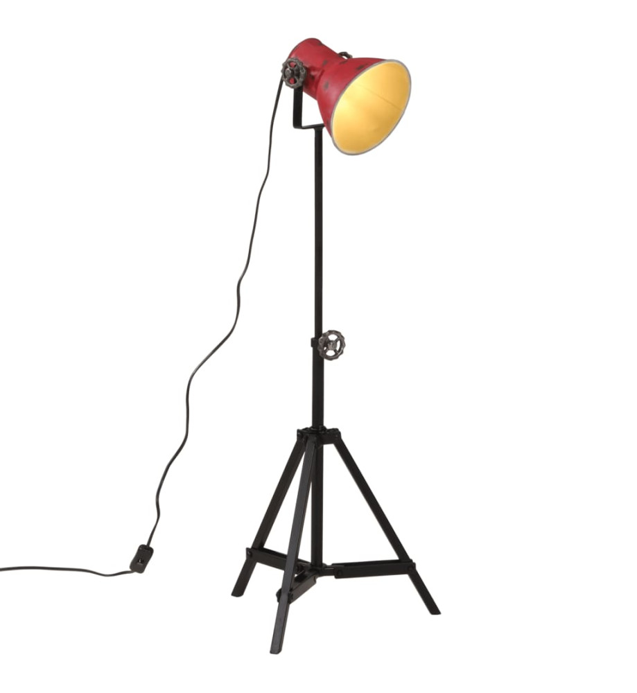 Lampadaire 25 W rouge délavé 35x35x65/95 cm E27