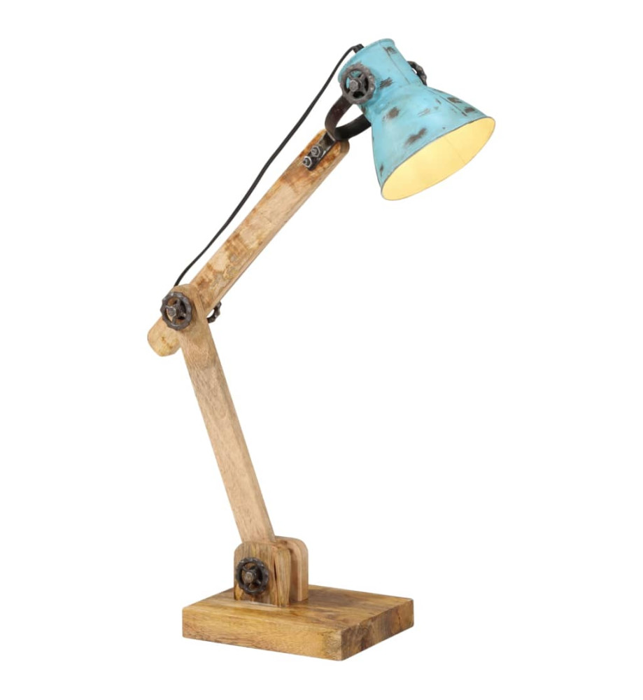 Lampe de bureau 25 W bleu délavé 23x18x96 cm E27