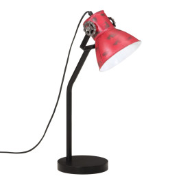 Lampe de bureau 25 W rouge délavé 17x17x60 cm E27