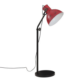 Lampadaire 25 W rouge délavé 30x30x90-150 cm E27