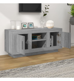 Meuble TV sonoma gris 102x35x45 cm bois d'ingénierie