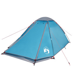 Tente de camping à dôme 2 personnes bleu imperméable