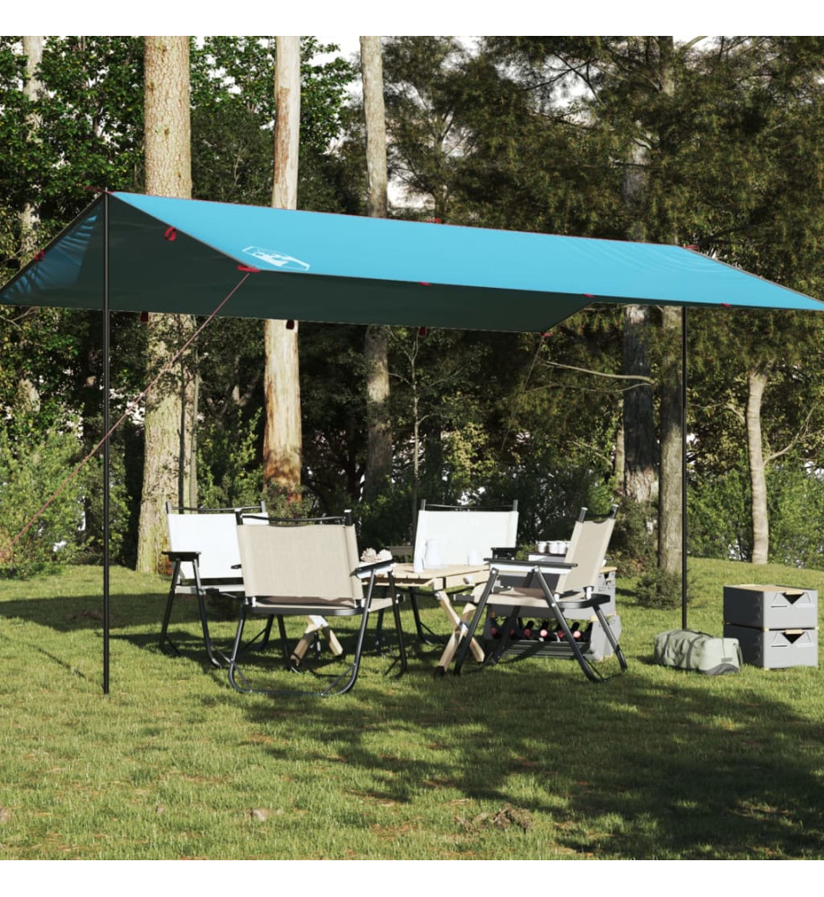 Bâche de camping bleu 500x294 cm imperméable