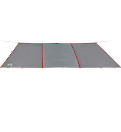 Bâche de camping gris et orange 420x440 cm imperméable