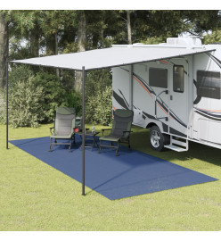 Tapis de sol de camping bleu 6x2,5 m