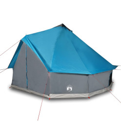 Tente familiale tipi 12 personnes bleu imperméable