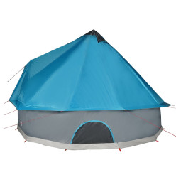 Tente familiale tipi 12 personnes bleu imperméable