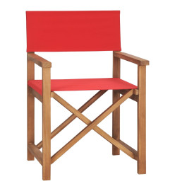 Chaises de metteur en scène pliantes lot de 2 Bois teck massif