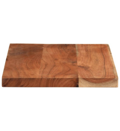 Dessus de table 60x30x2,5 cm rectangulaire bois massif d'acacia