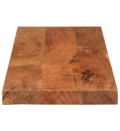 Dessus de table 120x20x2,5cm rectangulaire bois massif d'acacia