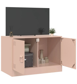 Meuble TV rose 67x39x44 cm acier