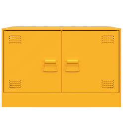 Meubles TV 2 pcs jaune moutarde 67x39x44 cm acier