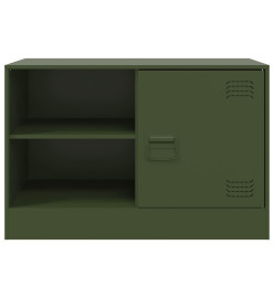 Meuble TV vert olive 67x39x44 cm acier