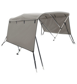 Toit bimini à 3 arceaux parois latérales 183x(137-152)x137 cm