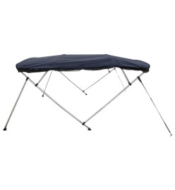 Toit bimini à 3 arceaux parois en maille 183x(154-167)x137 cm