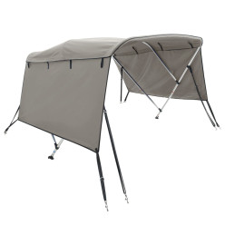 Toit bimini à 4 arceaux parois latérales 243x(170-182)x137 cm