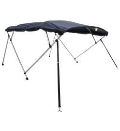 Toit bimini à 4 arceaux parois en maille 243x(185-198)x137 cm