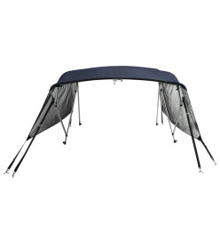 Toit bimini à 4 arceaux parois en maille 243x(185-198)x137 cm