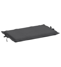 Coussin de chaise longue anthracite mélangé 186x58x3 cm tissu