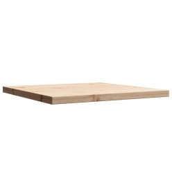 Dessus de table 50x50x2,5 cm carré bois de pin massif