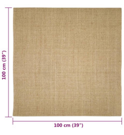 Tapis en sisal pour griffoir 100x100 cm