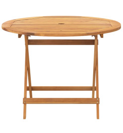 Ensemble à manger de jardin 5 pcs taupe tissu et bois massif