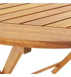 Ensemble à manger de jardin 5 pcs taupe tissu et bois massif