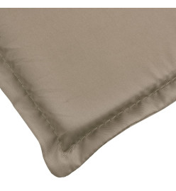 Coussin de chaise longue taupe 180x60x3 cm tissu oxford