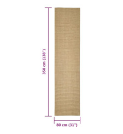 Tapis en sisal pour griffoir 80x350 cm