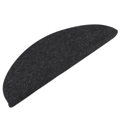 Tapis d'escalier auto-adhésifs 10 pcs anthracite 65x22,5x3,5 cm