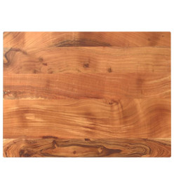 Dessus de table 80x50x3,8 cm rectangulaire bois massif d'acacia