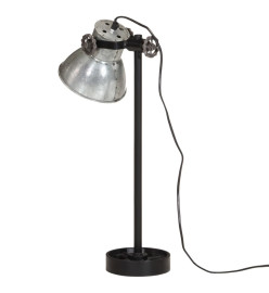 Lampe de bureau 25 W argent vintage 15x15x55 cm E27